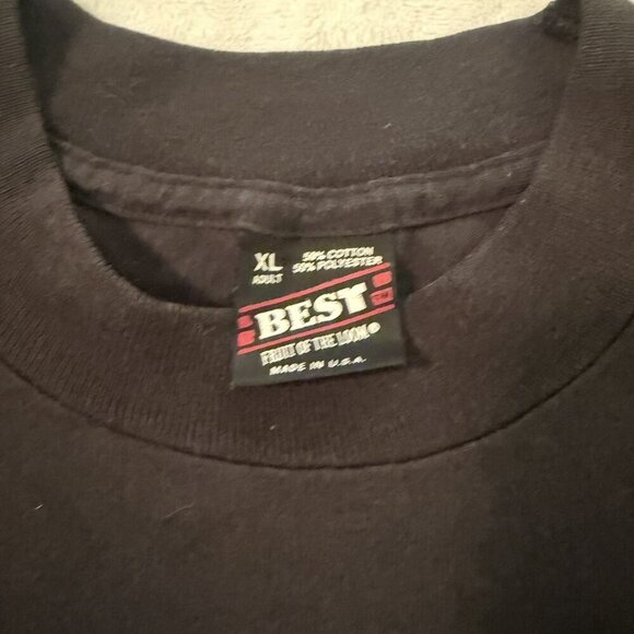 Vintage 1993 Trench Dallas Cowboys Soft Black T Shirt Size XL NFL Football - Picture 3 of 13